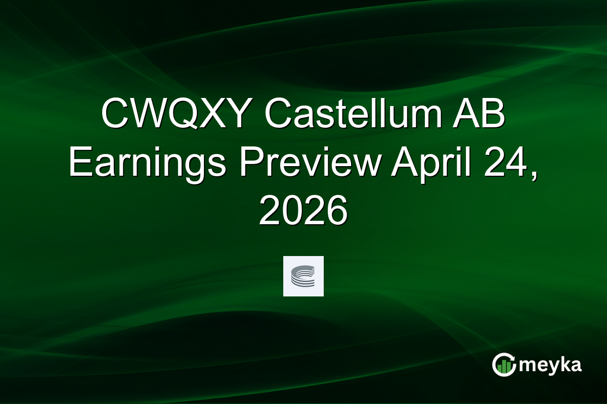 CWQXY Castellum AB Earnings Preview April 24, 2026