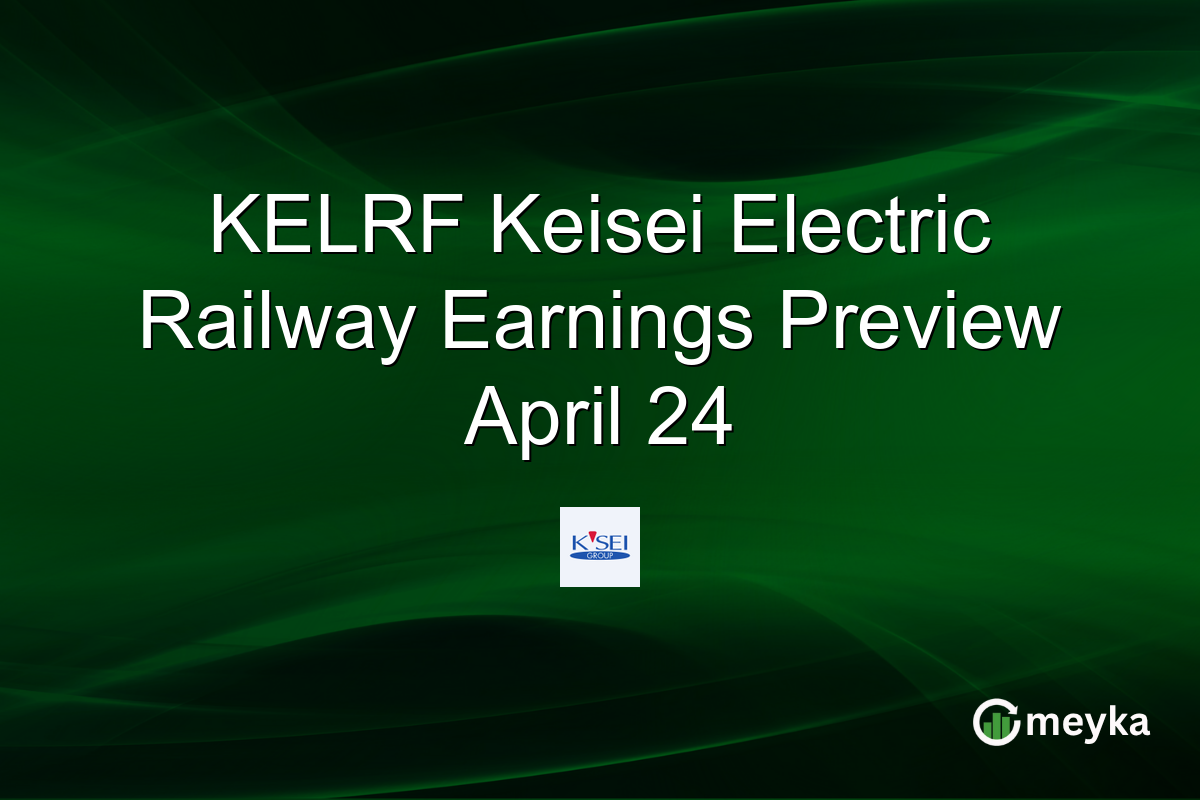 KELRF Keisei Electric Railway Earnings Preview April 24