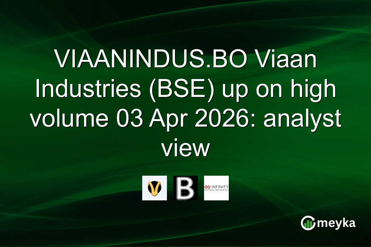 VIAANINDUS.BO Viaan Industries (BSE) up on high volume 03 Apr 2026: analyst view