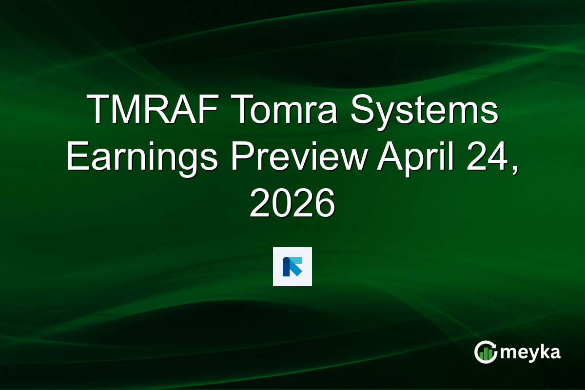 TMRAF Tomra Systems Earnings Preview April 24, 2026