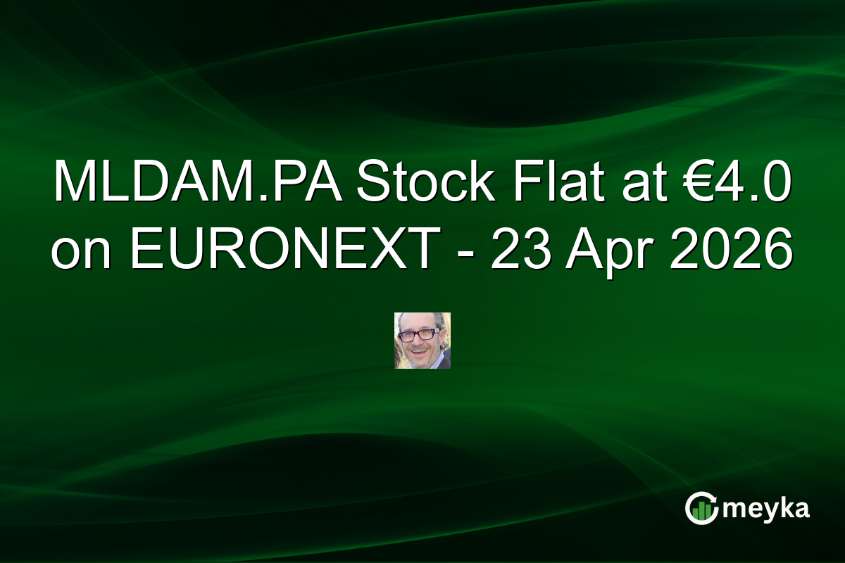 MLDAM.PA Stock Flat at €4.0 on EURONEXT – 23 Apr 2026