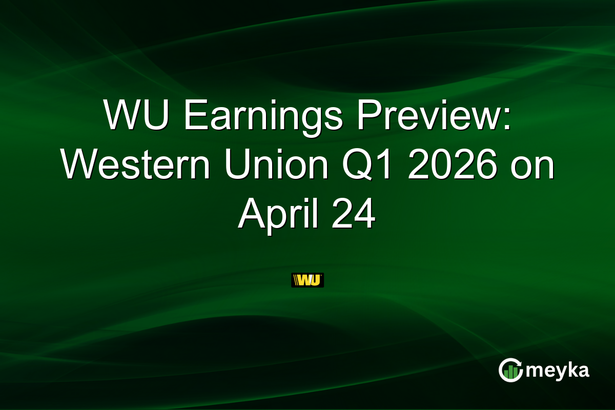 WU Earnings Preview: Western Union Q1 2026 on April 24