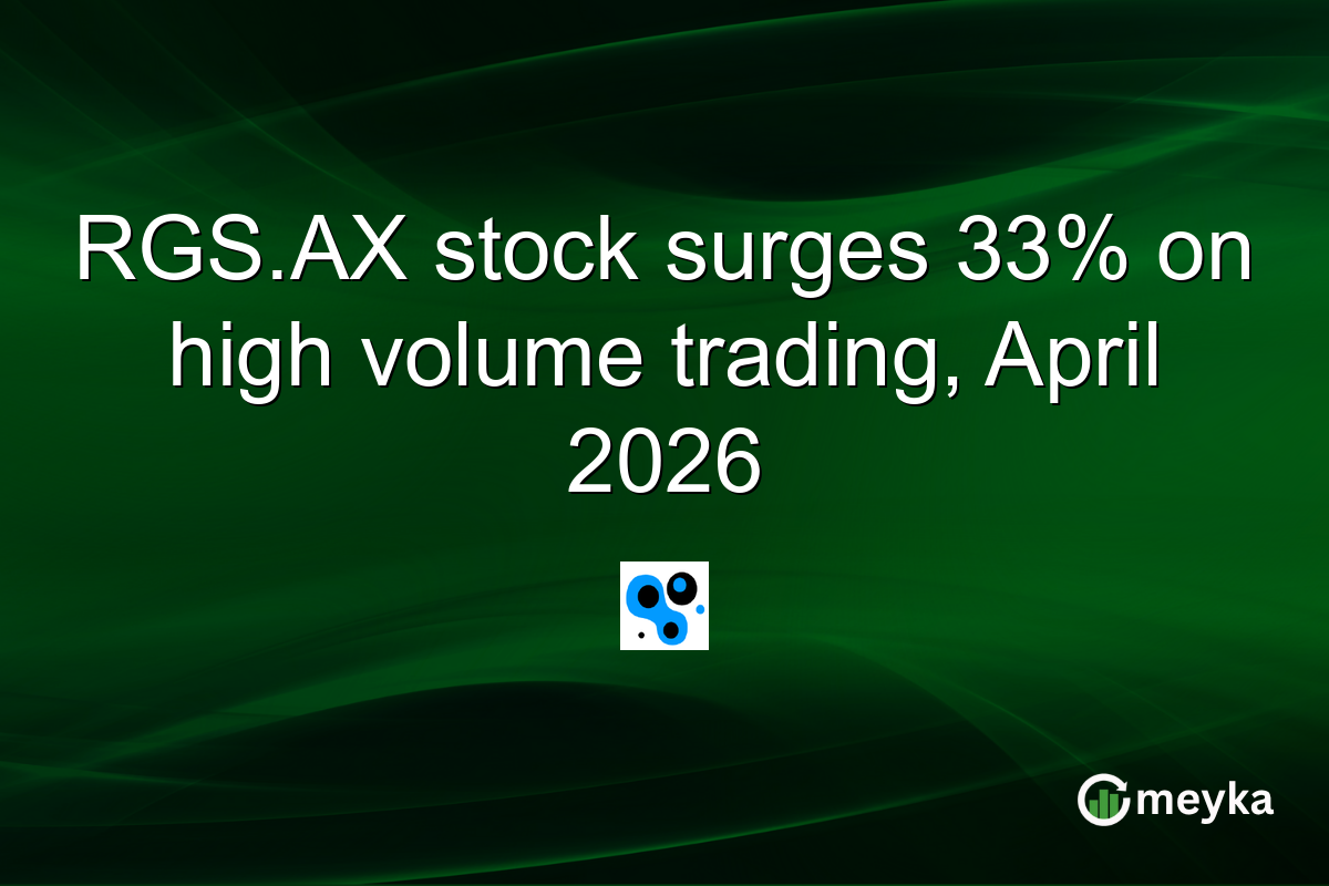 RGS.AX stock surges 33% on high volume trading, April 2026