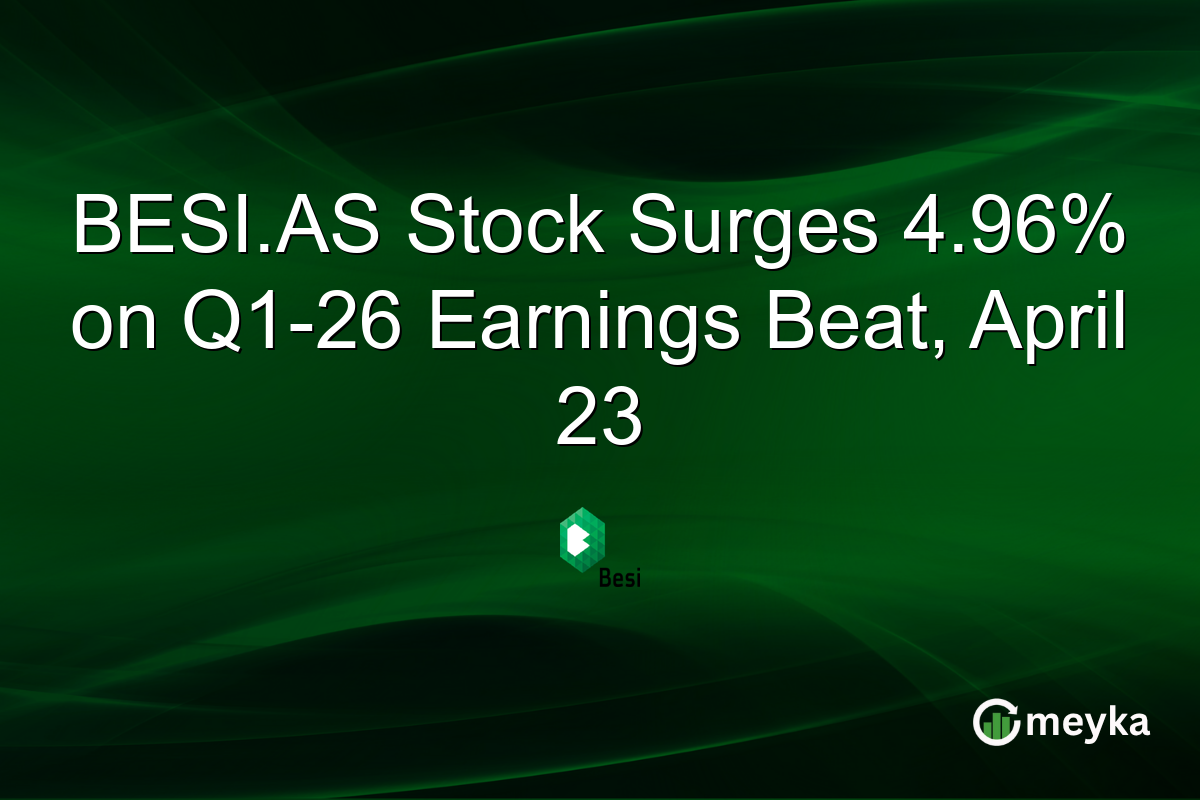 BESI.AS Stock Surges 4.96% on Q1-26 Earnings Beat, April 23