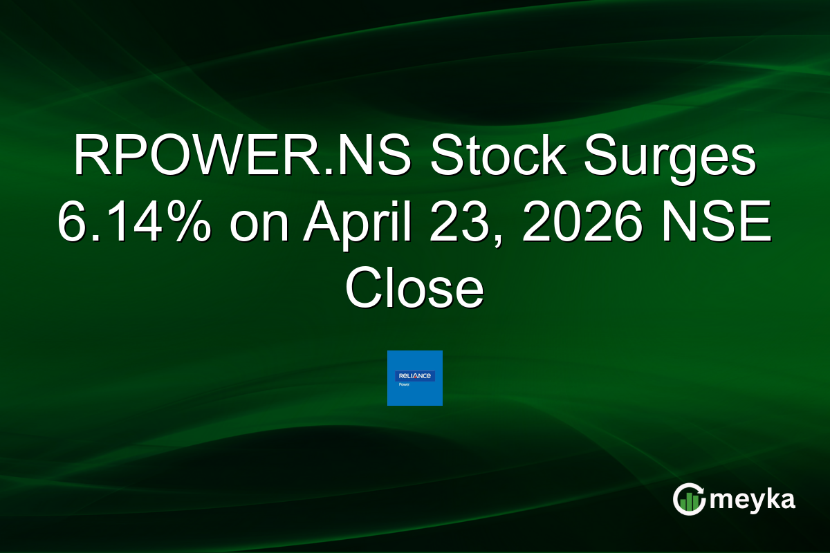 RPOWER.NS Stock Surges 6.14% on April 23, 2026 NSE Close