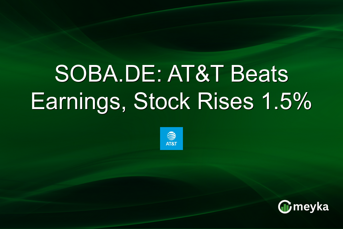 SOBA.DE: AT&T Beats Earnings, Stock Rises 1.5%