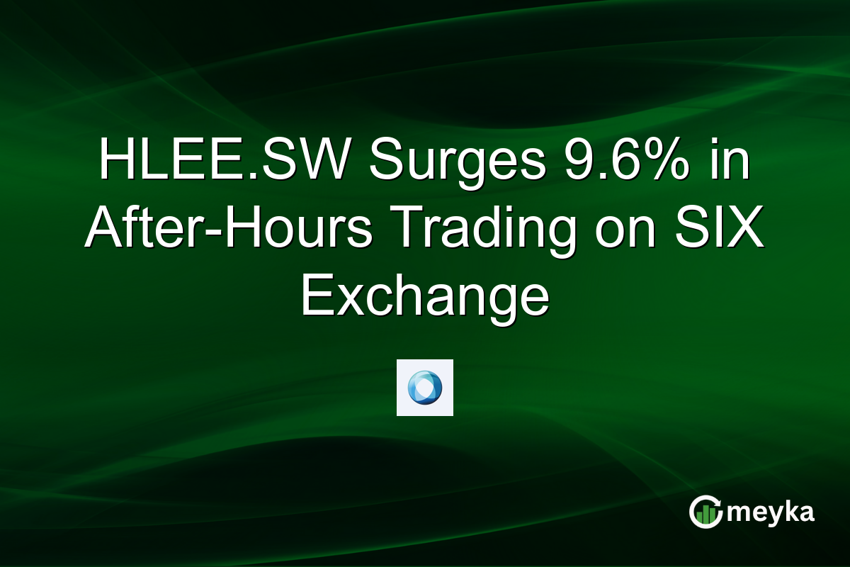 HLEE.SW Surges 9.6% in After-Hours Trading on SIX Exchange