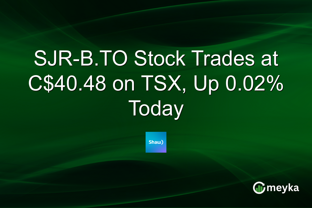 SJR-B.TO Stock Trades at C$40.48 on TSX, Up 0.02% Today