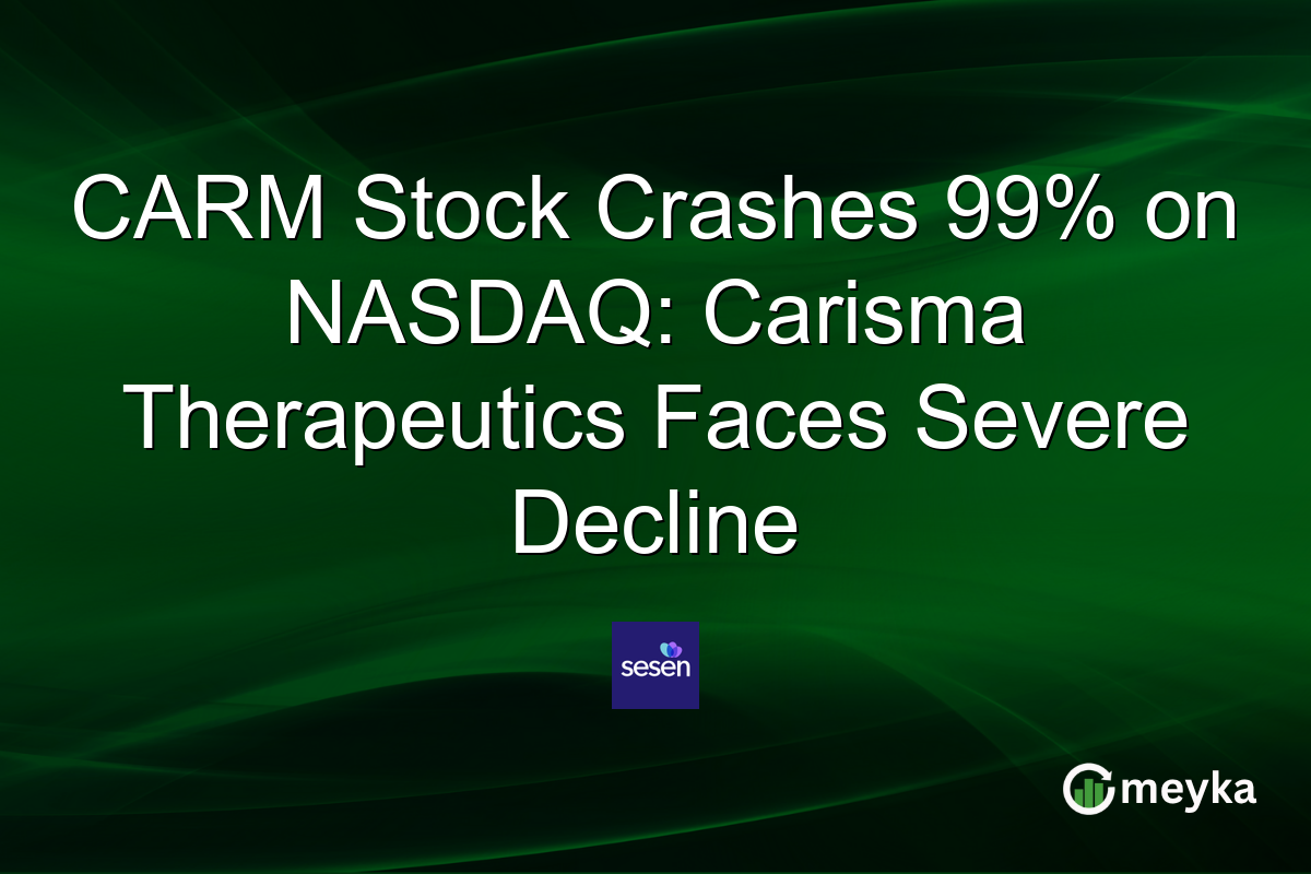 CARM Stock Crashes 99% on NASDAQ: Carisma Therapeutics Faces Severe Decline
