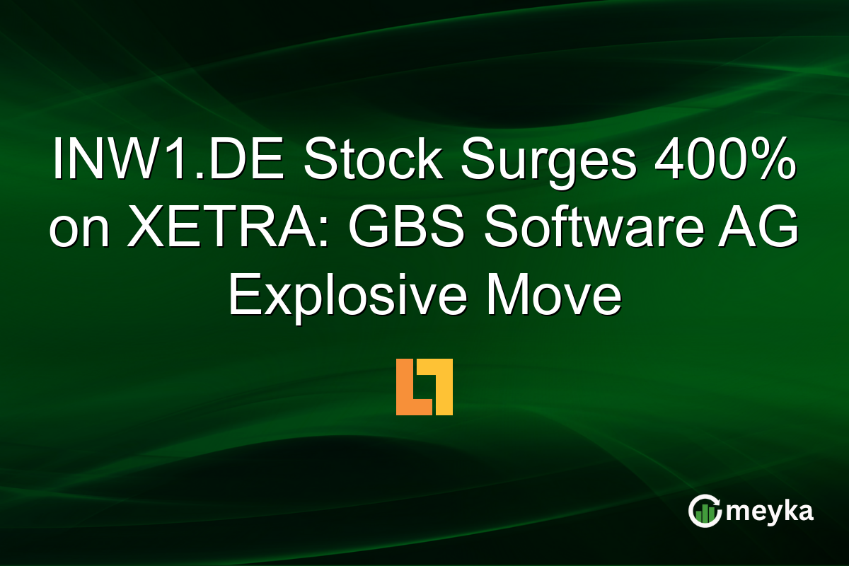 INW1.DE Stock Surges 400% on XETRA: GBS Software AG Explosive Move