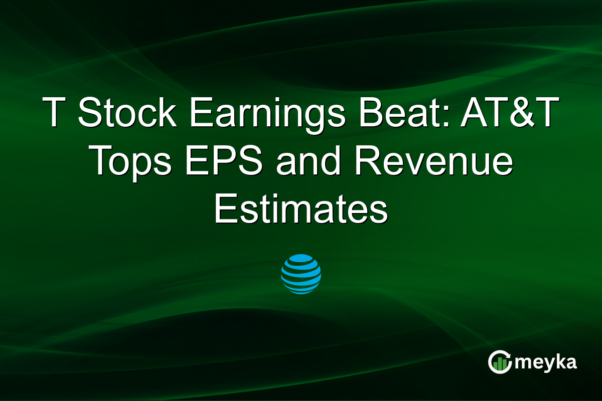 T Stock Earnings Beat: AT&T Tops EPS and Revenue Estimates
