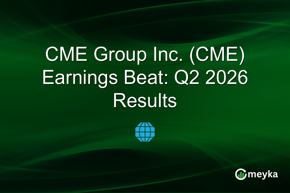 CME Group Inc. (CME) Earnings Beat: Q2 2026 Results