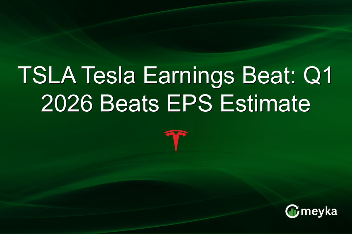 TSLA Tesla Earnings Beat: Q1 2026 Beats EPS Estimate