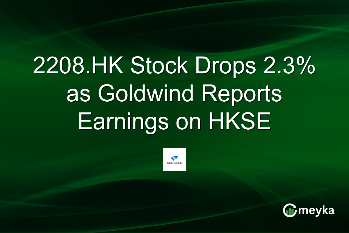 2208.HK Stock Drops 2.3% as Goldwind Reports Earnings on HKSE