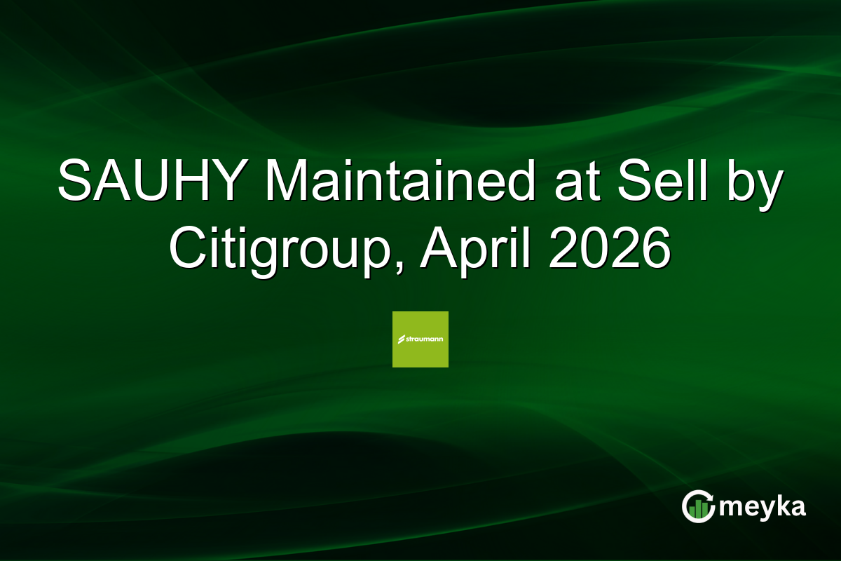 SAUHY Maintained at Sell by Citigroup, April 2026