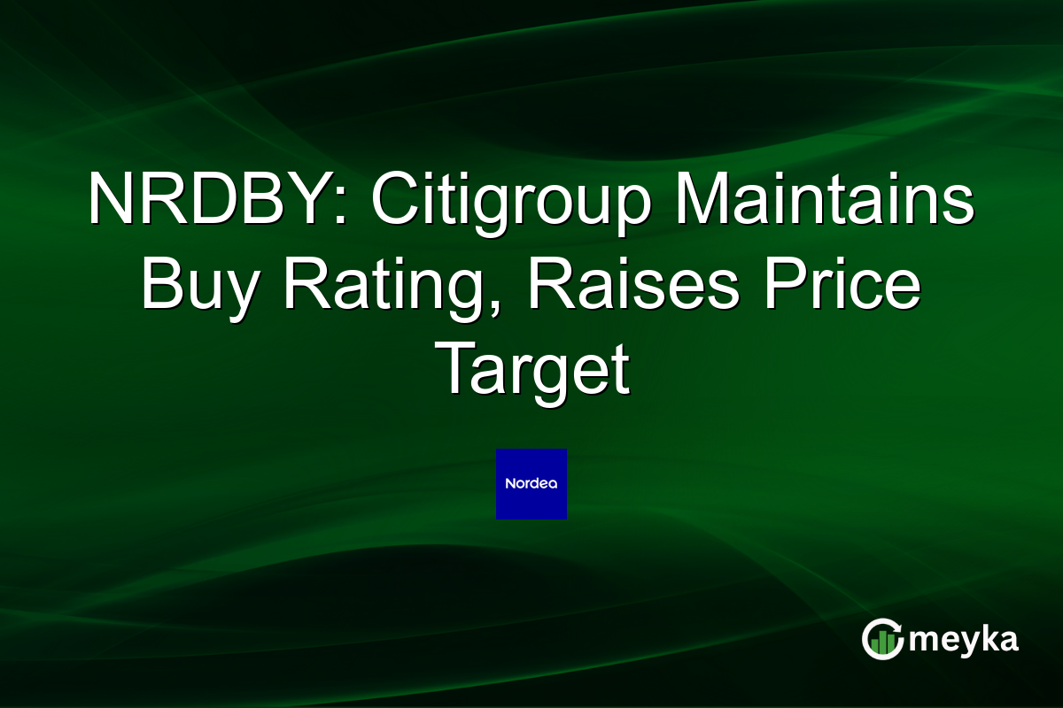 NRDBY: Citigroup Maintains Buy Rating, Raises Price Target