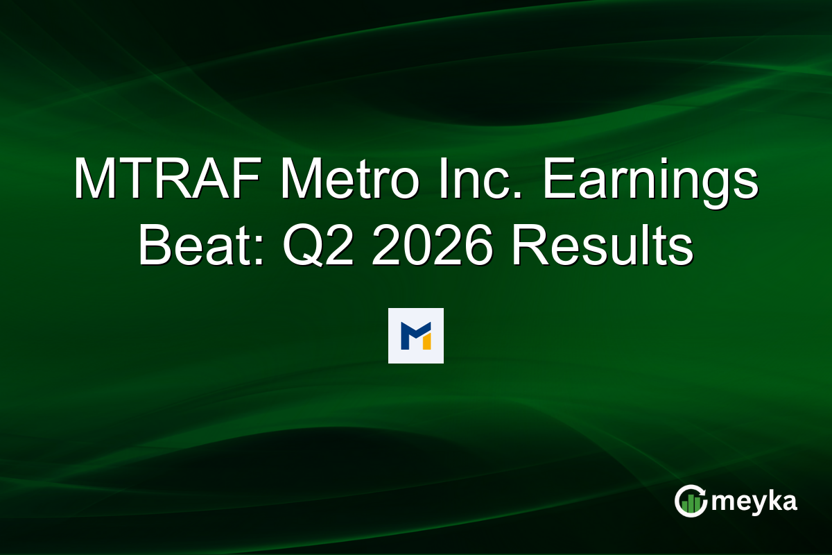 MTRAF Metro Inc. Earnings Beat: Q2 2026 Results