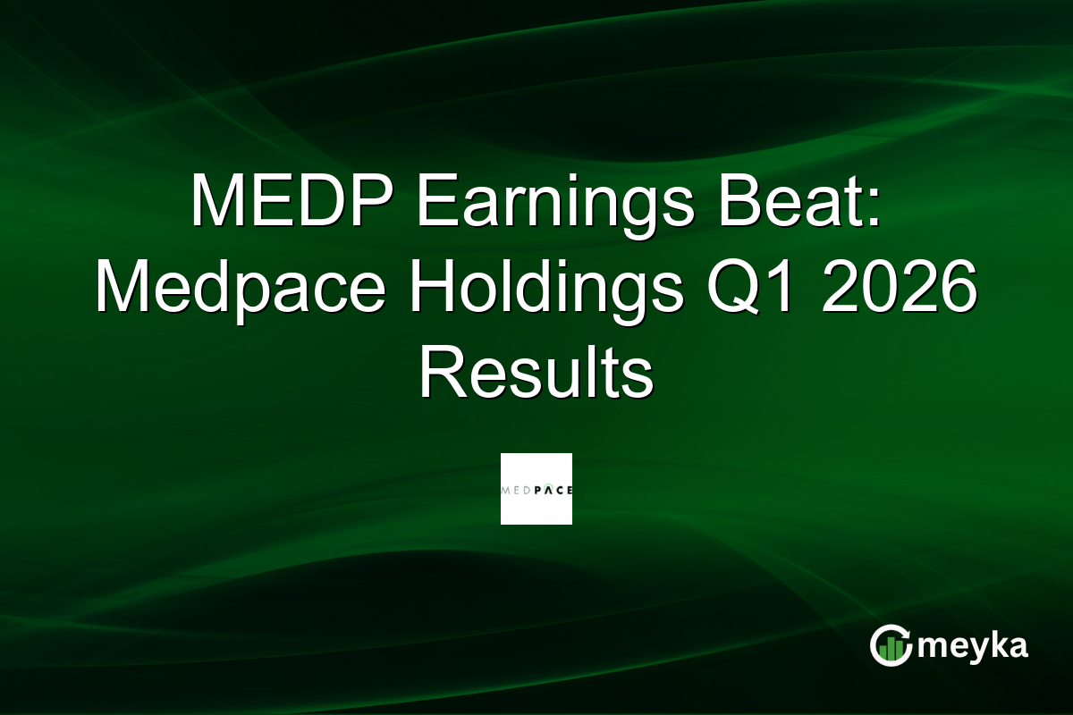 MEDP Earnings Beat: Medpace Holdings Q1 2026 Results