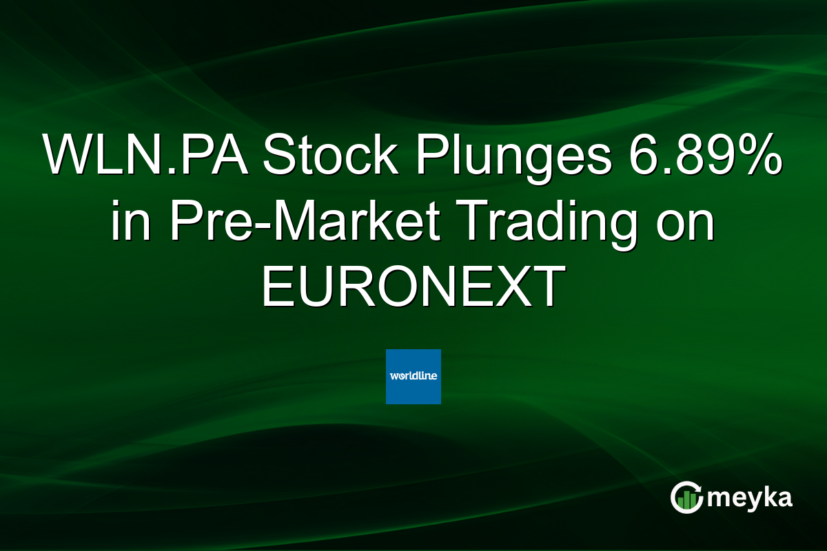 WLN.PA Stock Plunges 6.89% in Pre-Market Trading on EURONEXT