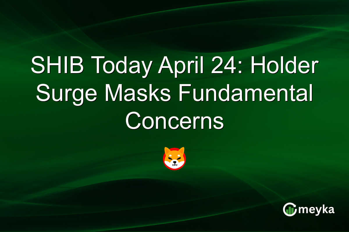 SHIB Today April 24: Holder Surge Masks Fundamental Concerns