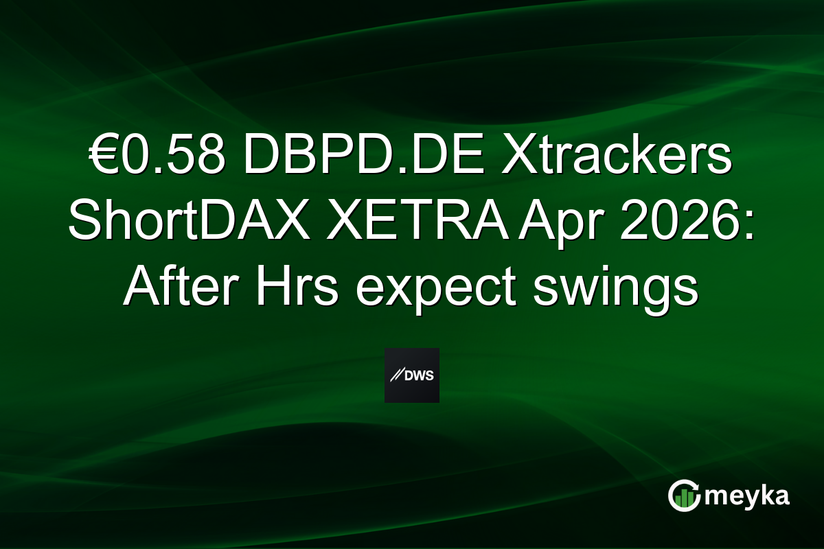 €0.58 DBPD.DE Xtrackers ShortDAX XETRA Apr 2026: After Hrs expect swings