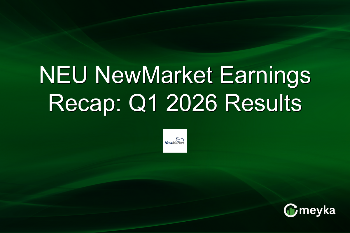 NEU NewMarket Q1 2026 Earnings: $12.62 EPS, $669.7M Revenue