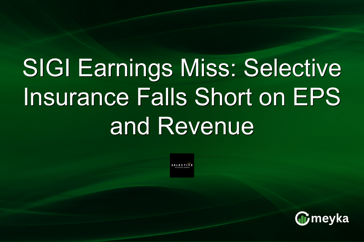 SIGI Earnings Miss: Selective Insurance Falls Short on EPS and Revenue