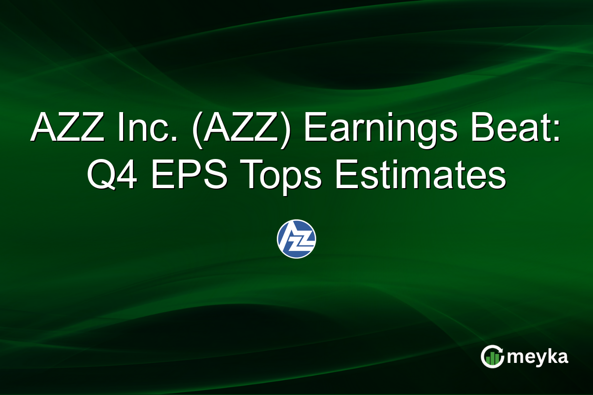 AZZ Inc. (AZZ) Earnings Beat: Q4 EPS Tops Estimates