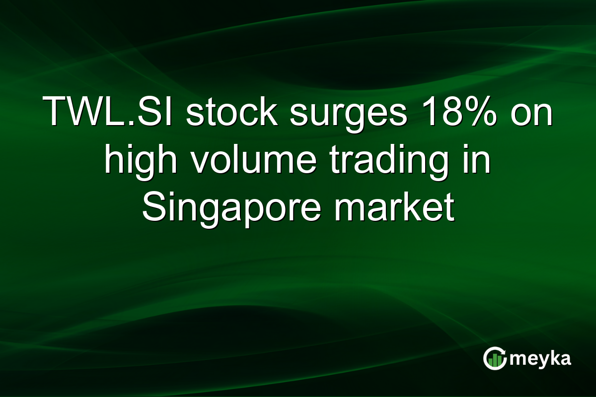 TWL.SI stock surges 18% on high volume trading in Singapore market