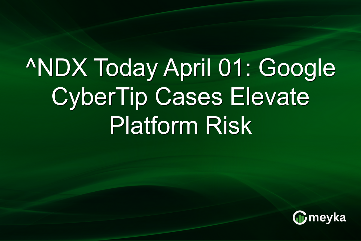 ^NDX Today April 01: Google CyberTip Cases Elevate Platform Risk