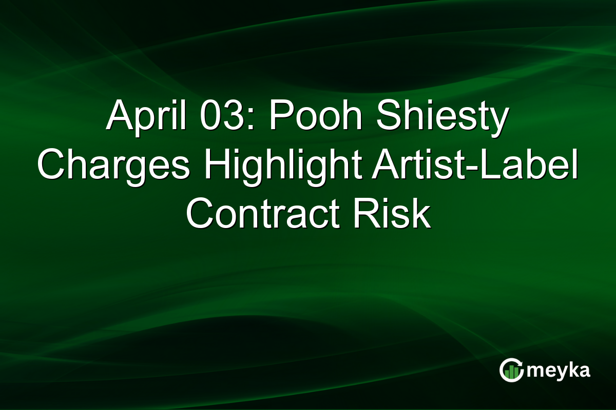 April 03: Pooh Shiesty Charges Highlight Artist-Label Contract Risk
