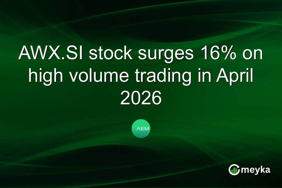 AWX.SI stock surges 16% on high volume trading in April 2026