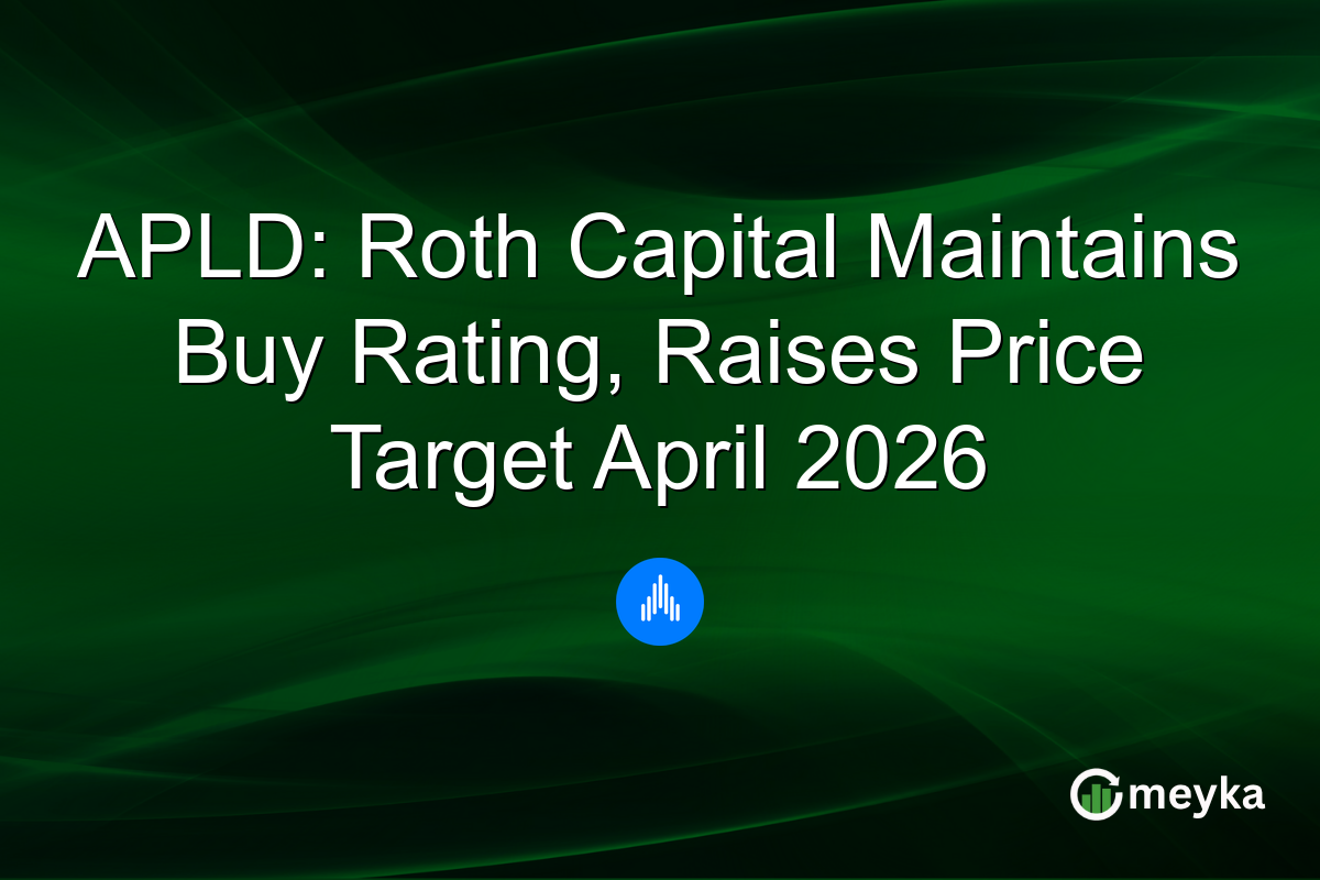 APLD: Roth Capital Maintains Buy Rating, Raises Price Target April 2026