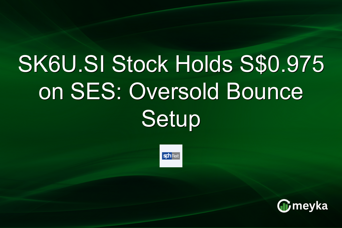 SK6U.SI Stock Holds S$0.975 on SES: Oversold Bounce Setup