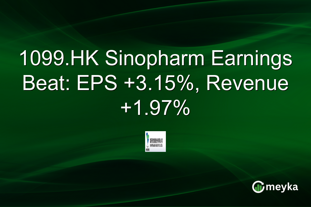 1099.HK Sinopharm Earnings Beat: EPS +3.15%, Revenue +1.97%