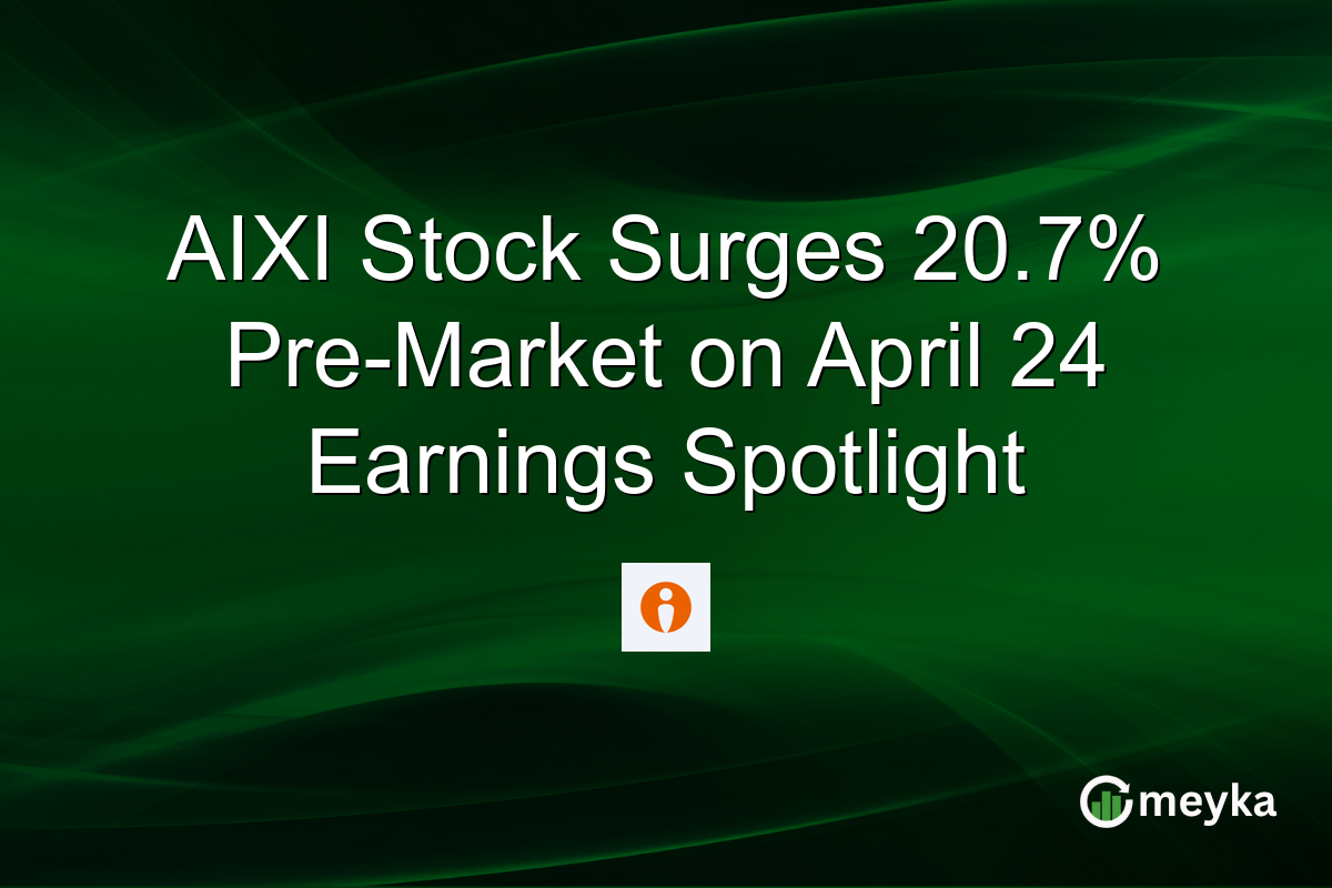 AIXI Stock Surges 20.7% Pre-Market on April 24 Earnings Spotlight