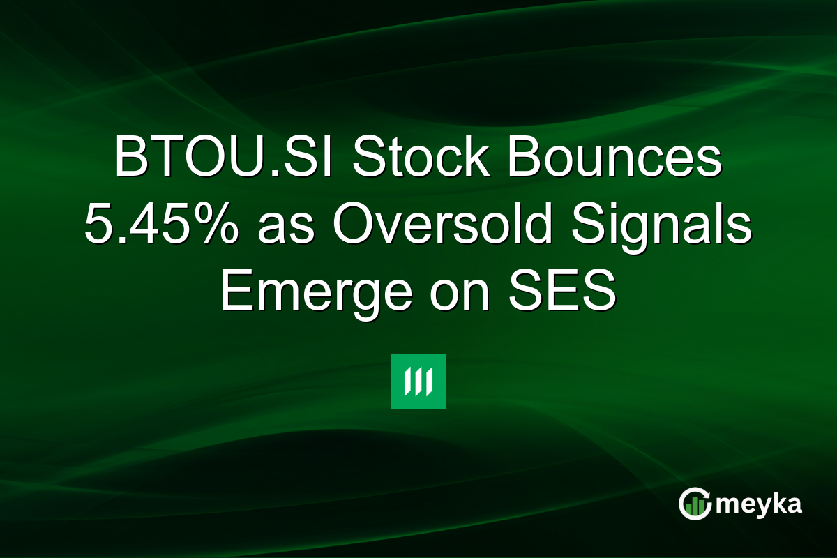 BTOU.SI Stock Bounces 5.45% as Oversold Signals Emerge on SES