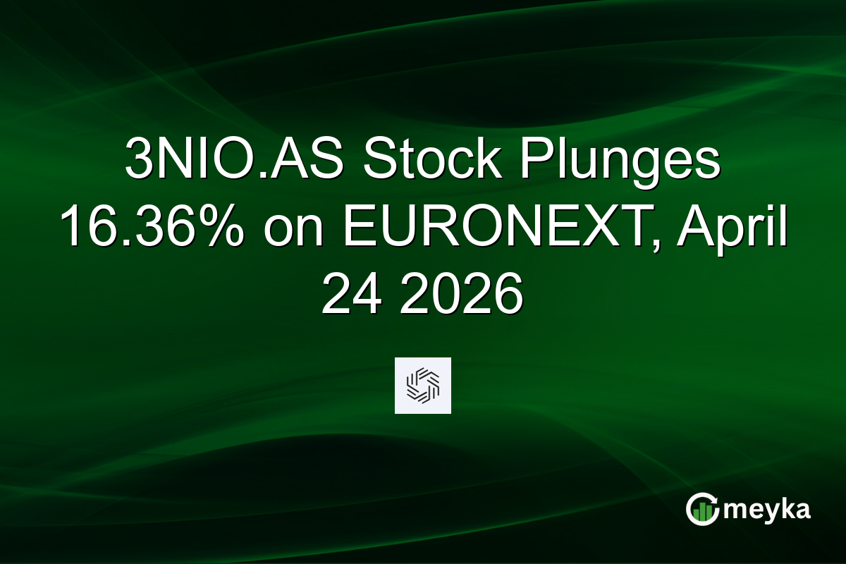 3NIO.AS Stock Plunges 16.36% on EURONEXT, April 24 2026