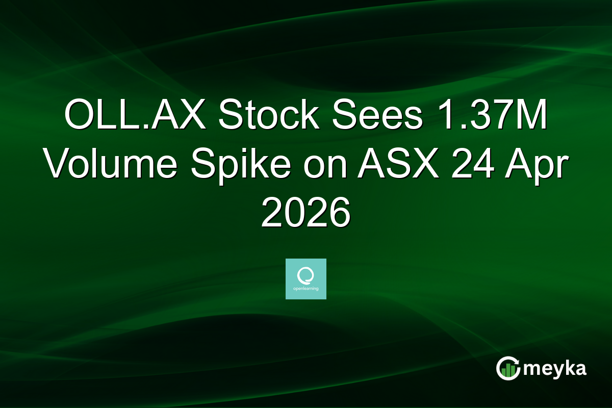 OLL.AX Stock Sees 1.37M Volume Spike on ASX 24 Apr 2026