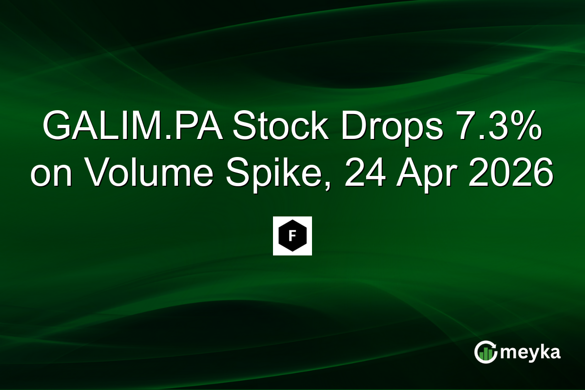 GALIM.PA Stock Drops 7.3% on Volume Spike, 24 Apr 2026