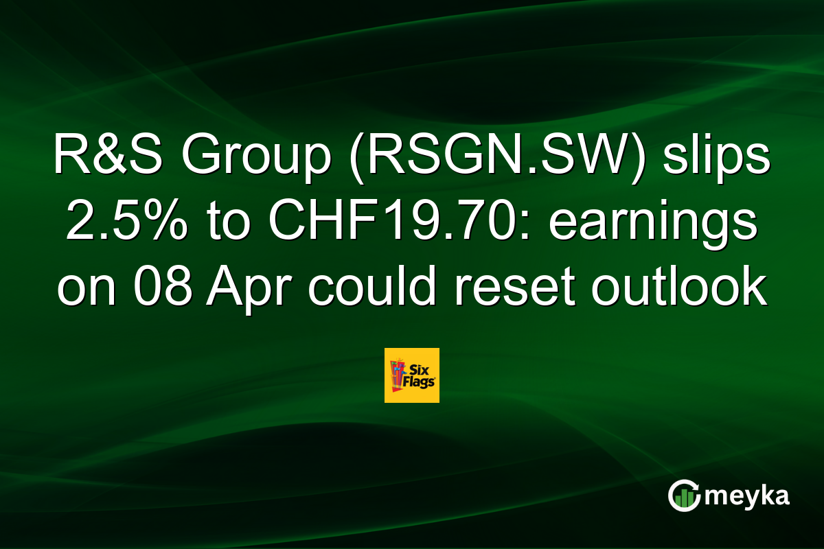 R&S Group (RSGN.SW) slips 2.5% to CHF19.70: earnings on 08 Apr could reset outlook