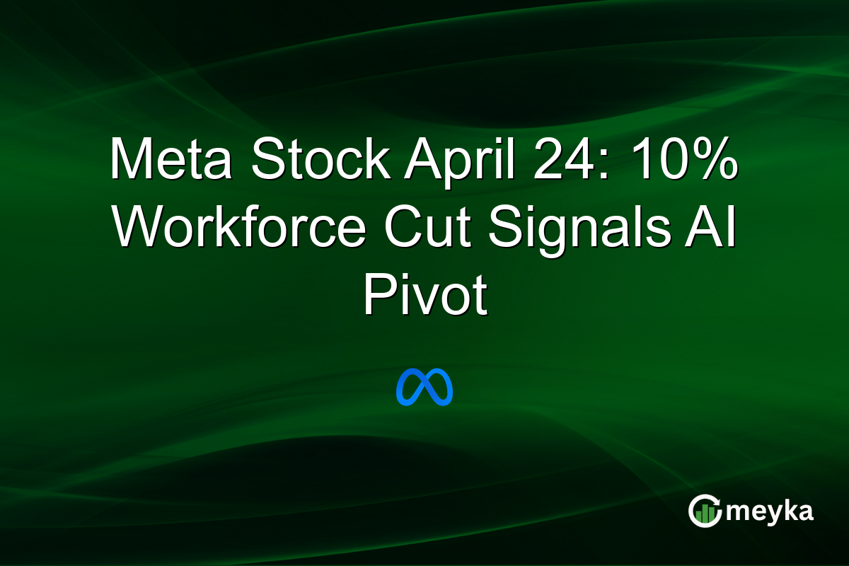 Meta Stock April 24: 10% Workforce Cut Signals AI Pivot
