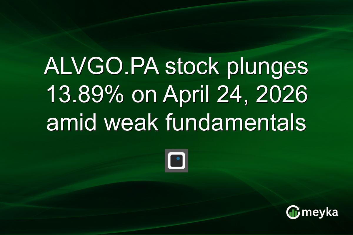 ALVGO.PA stock plunges 13.89% on April 24, 2026 amid weak fundamentals