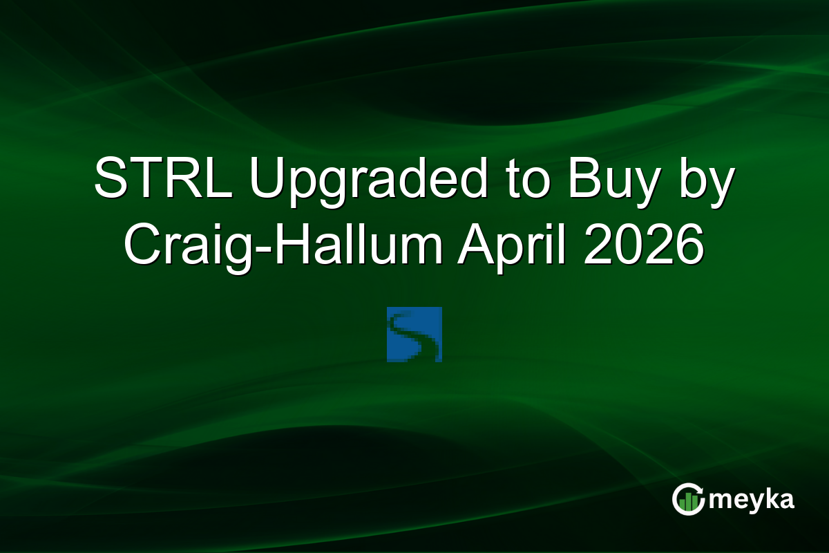 STRL Upgraded to Buy by Craig-Hallum April 2026