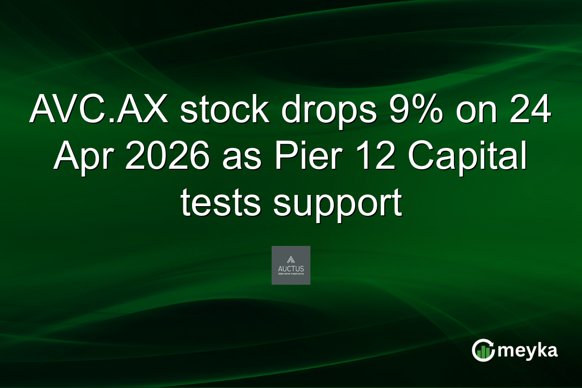 AVC.AX stock drops 9% on 24 Apr 2026 as Pier 12 Capital tests support