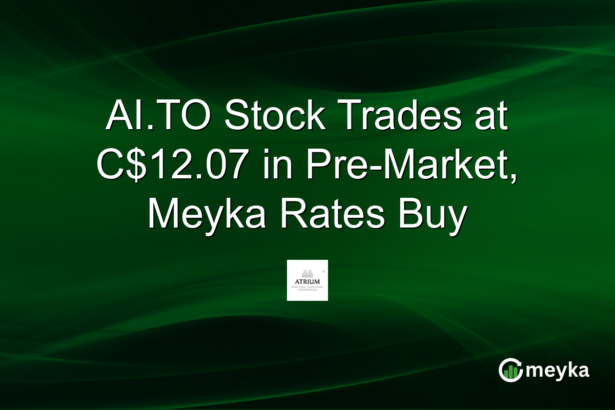 AI.TO Stock Trades at C$12.07 in Pre-Market, Meyka Rates Buy