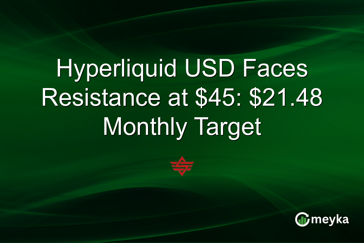 Hyperliquid USD Faces Resistance at $45: $21.48 Monthly Target