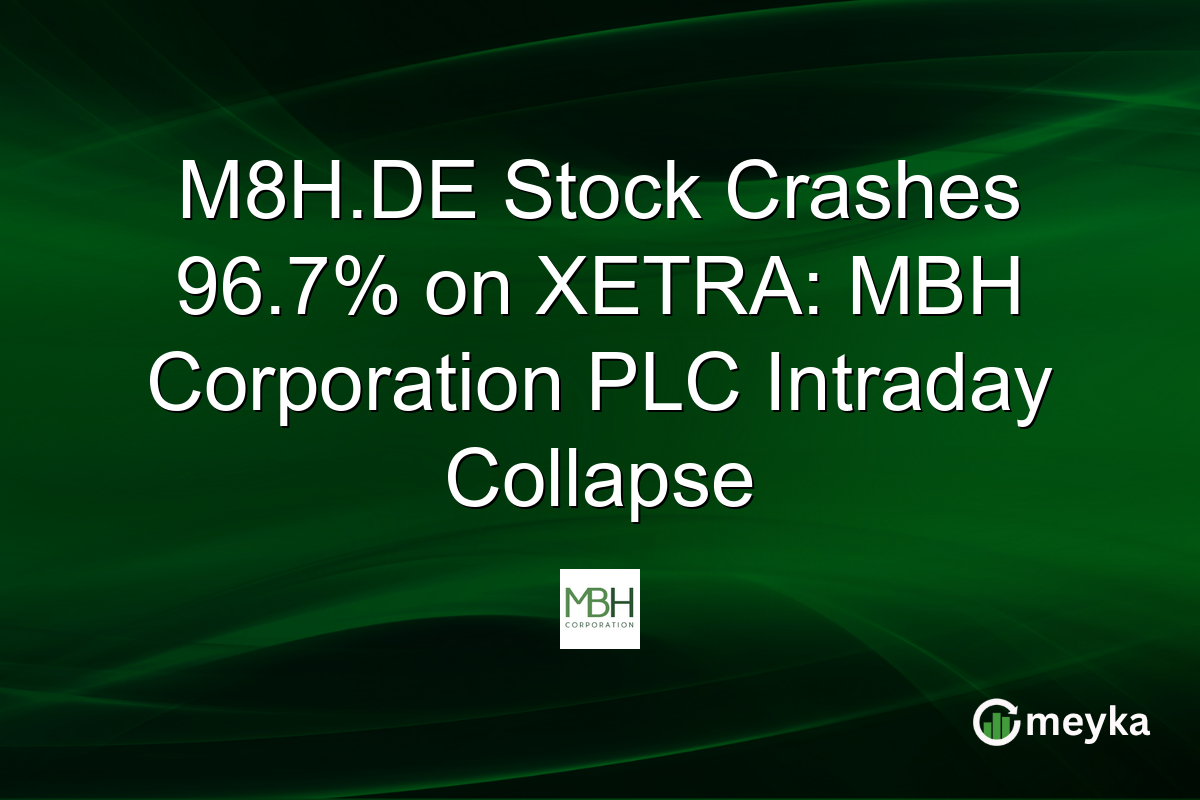 M8H.DE Stock Crashes 96.7% on XETRA: MBH Corporation PLC Intraday Collapse