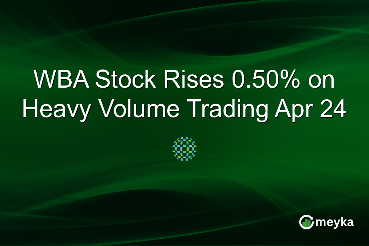 WBA Stock Rises 0.50% on Heavy Volume Trading Apr 24
