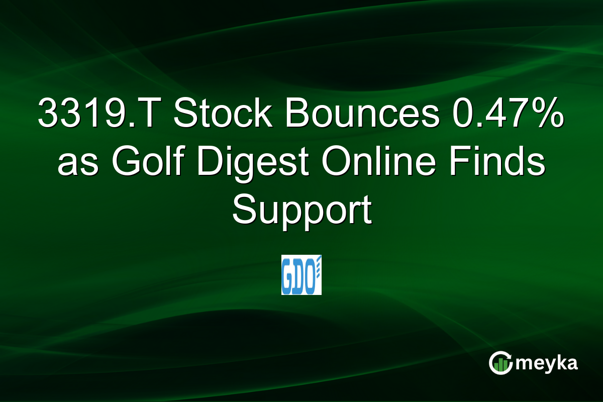 3319.T Stock Bounces 0.47% as Golf Digest Online Finds Support